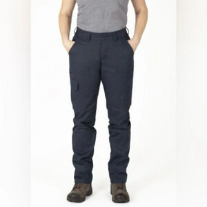 P&F Nat’s Cargo Work Pants Size 8 Inseam 32 Navy Blue PF820 Stretch Women’s